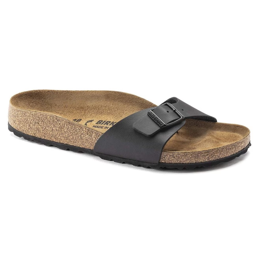 9W / 7M - [NEW] Women's Birkenstock Madrid Birko-Flor Sandals 'Black'